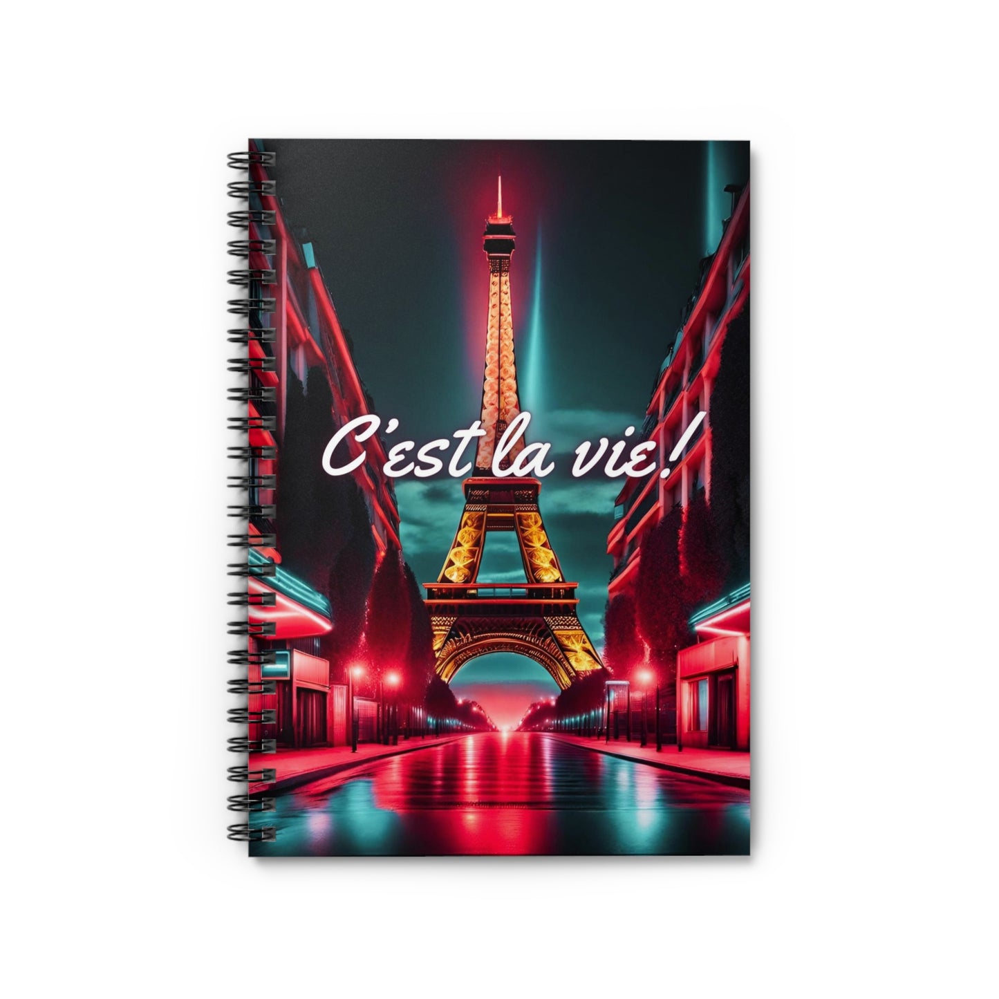 C'est la Vie Spiral Mini Notebook - Ruled Line