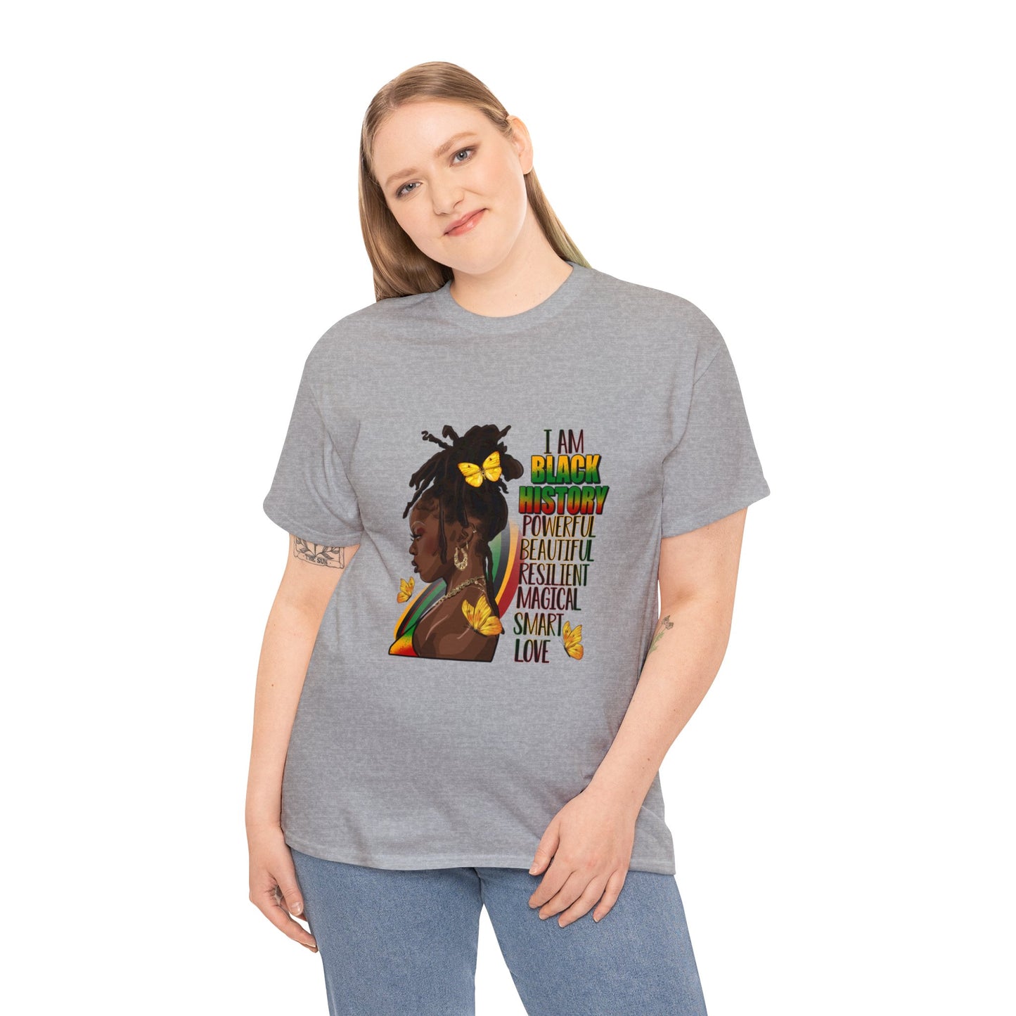 Black History Queen Unisex Heavy Cotton Tee