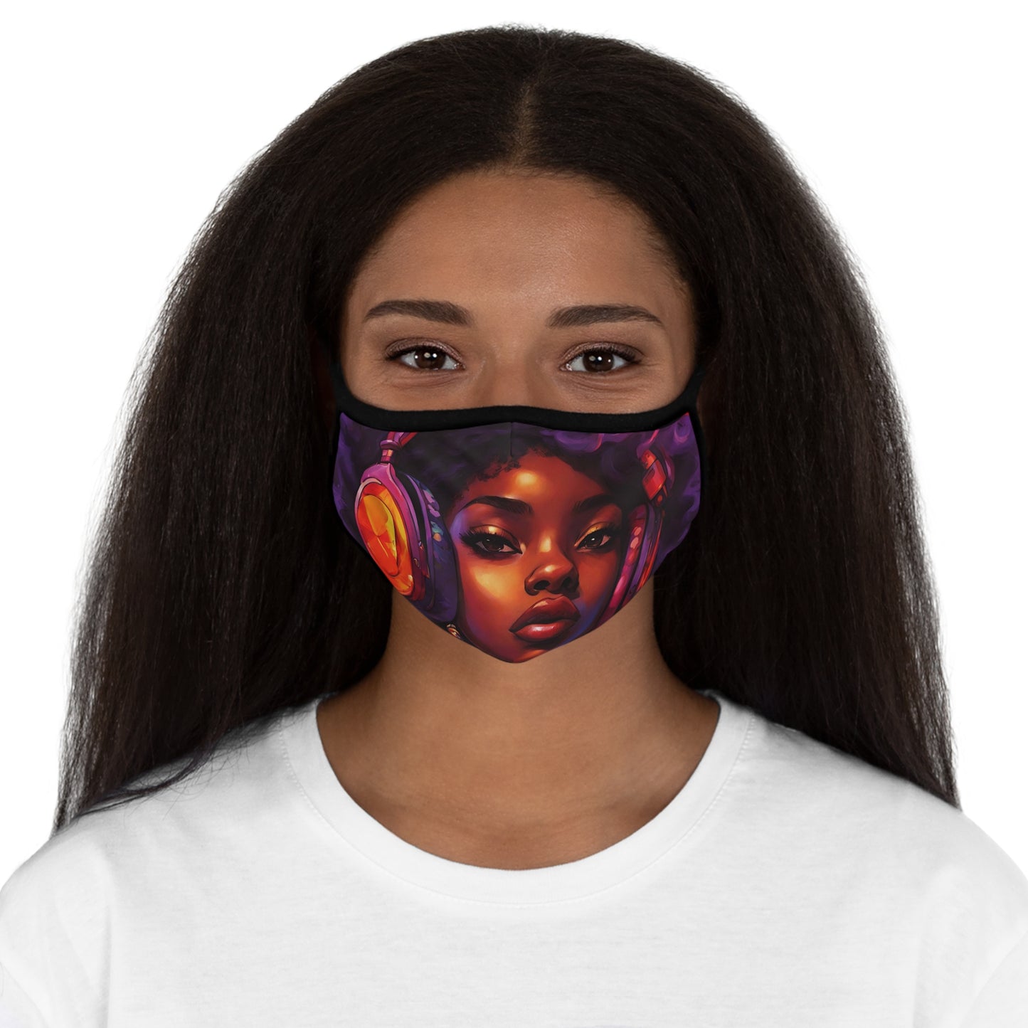 Musically Inclined - Fitted Polyester Face Mask