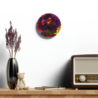 Musically Inclined Acrylic Wall Clock