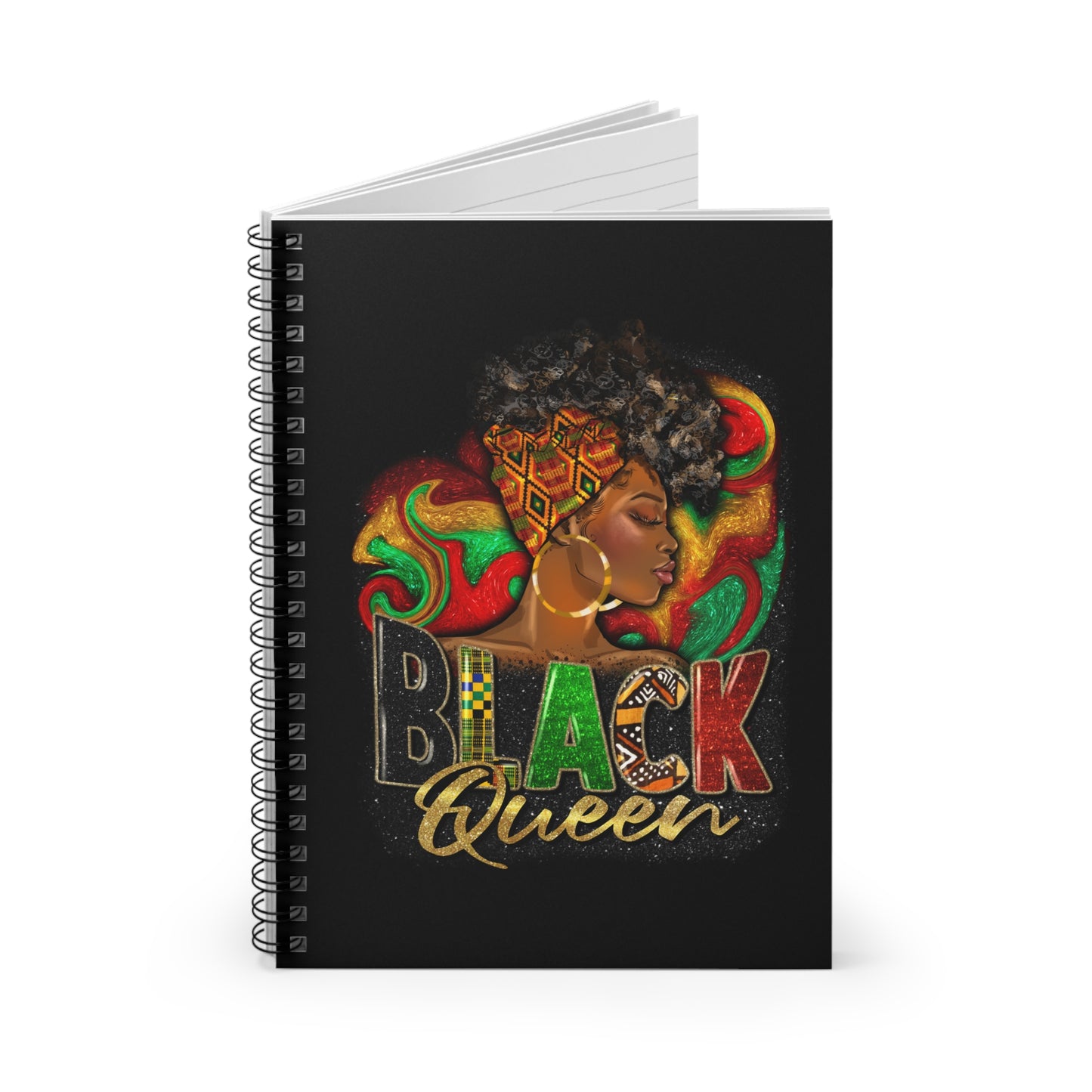 Black Queen Spiral Mini Notebook - Ruled Line