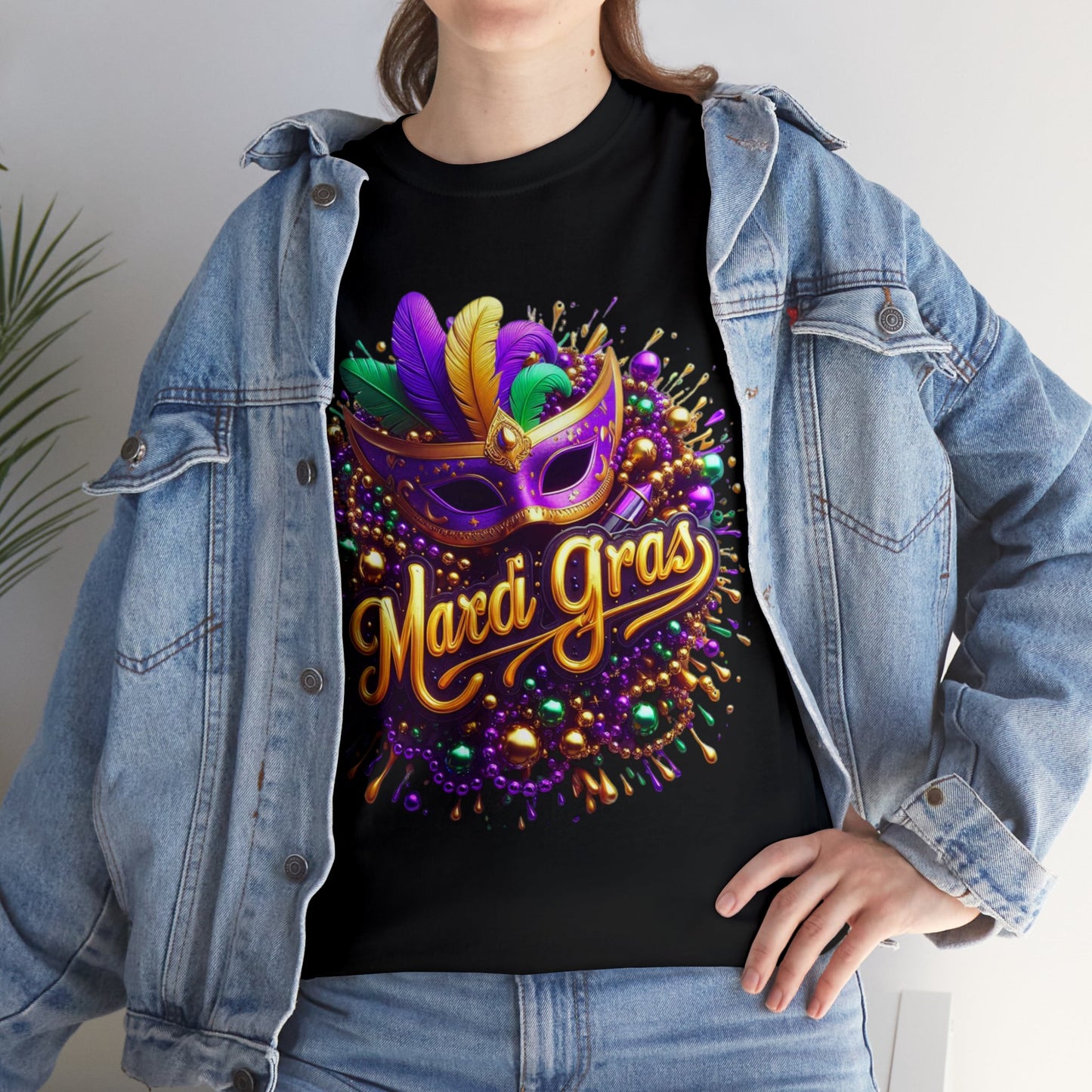 Mardi Gras 4 Unisex Heavy Cotton Tee