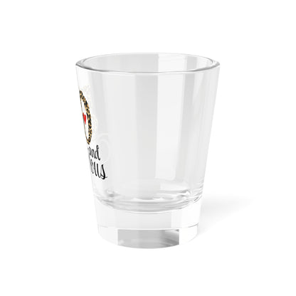 50 and Fabulous Leopard Shot Glass, 1.5oz