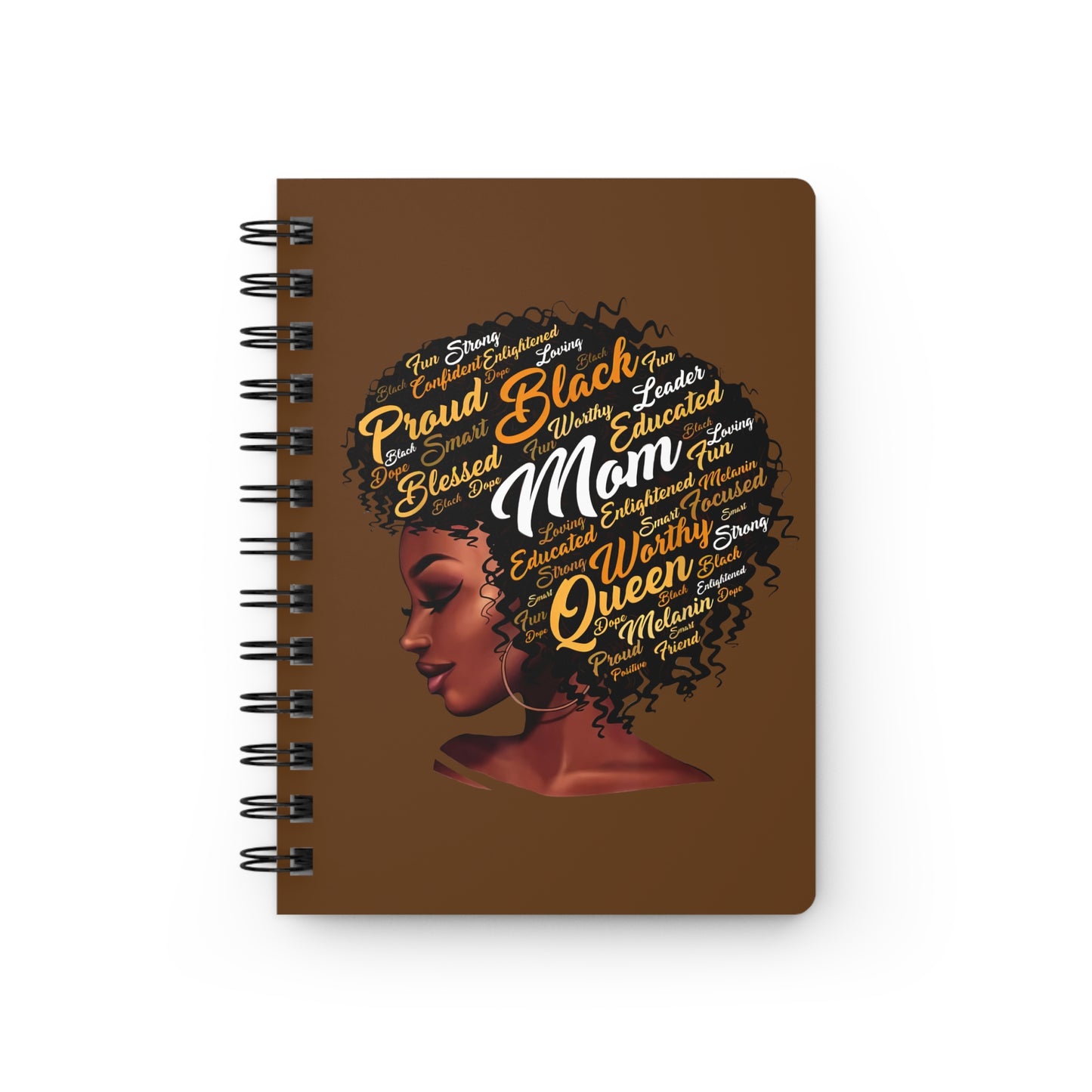 Black Mom Spiral Bound Journal