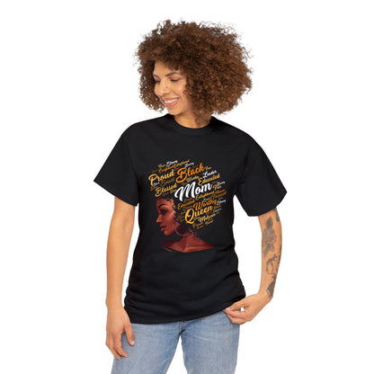 Black Mom Unisex Heavy Cotton Tee