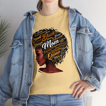 Black Mom Unisex Heavy Cotton Tee