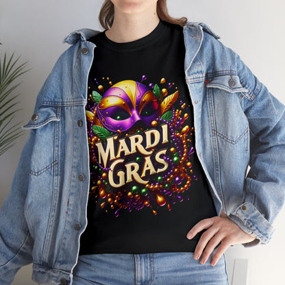 Mardi Gras 3 Unisex Heavy Cotton Tee