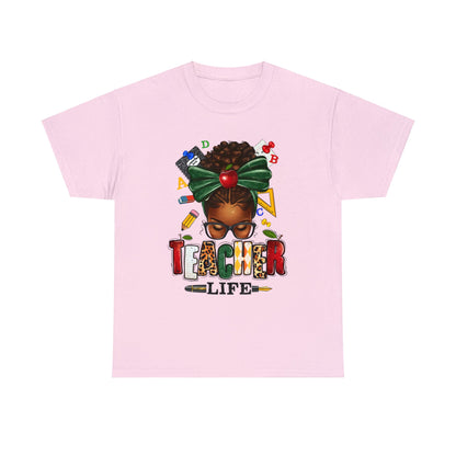 Teacher Life Queen Unisex Heavy Cotton Tee