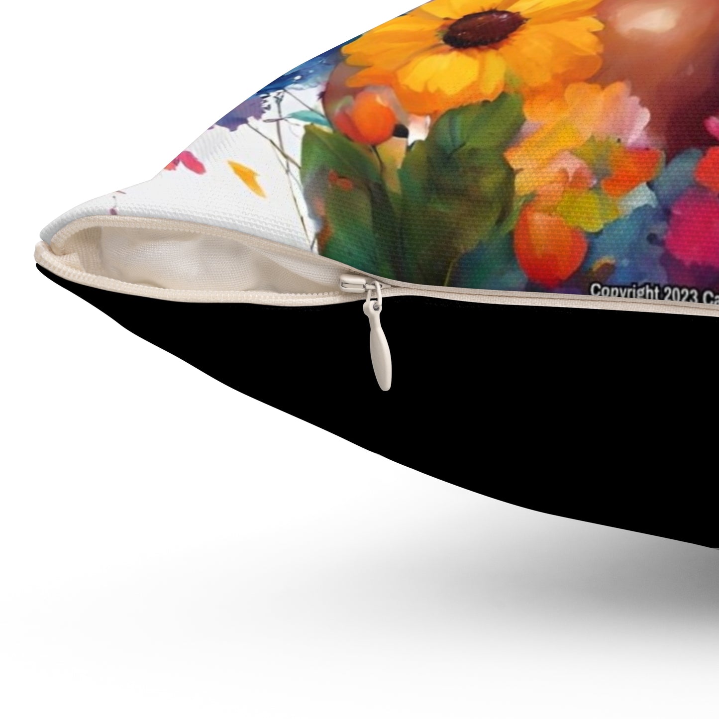 For the Love of Music Spun Polyester Square Pillow