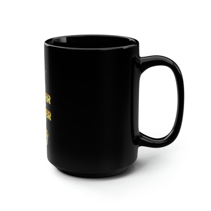 Father Leader King Black Mug, 15oz