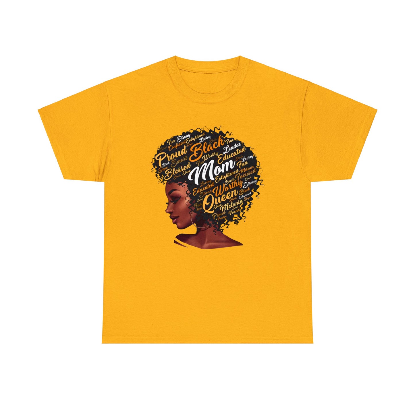 Black Mom Unisex Heavy Cotton Tee