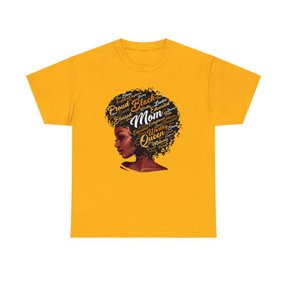 Black Mom Unisex Heavy Cotton Tee