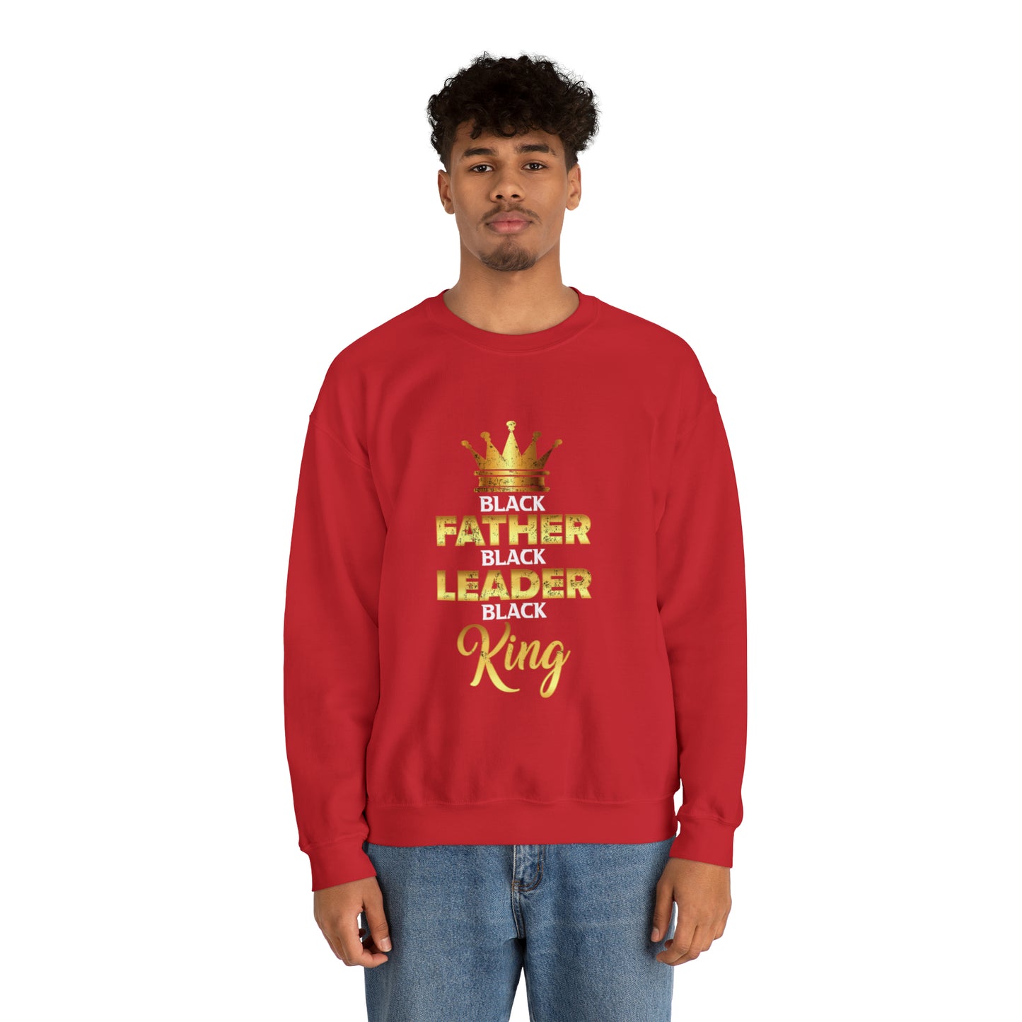 Father Leader King Unisex Heavy Blend™ Crewneck Sweatshirt