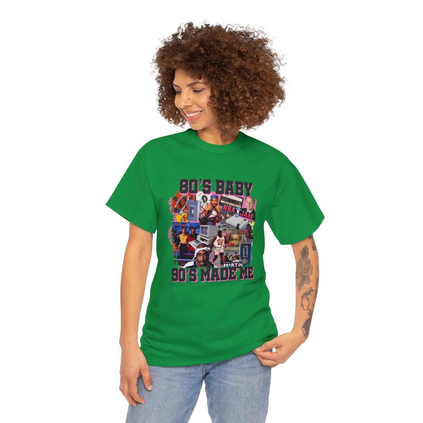 80s Baby 90s Made Me Unisex Heavy Cotton Tee