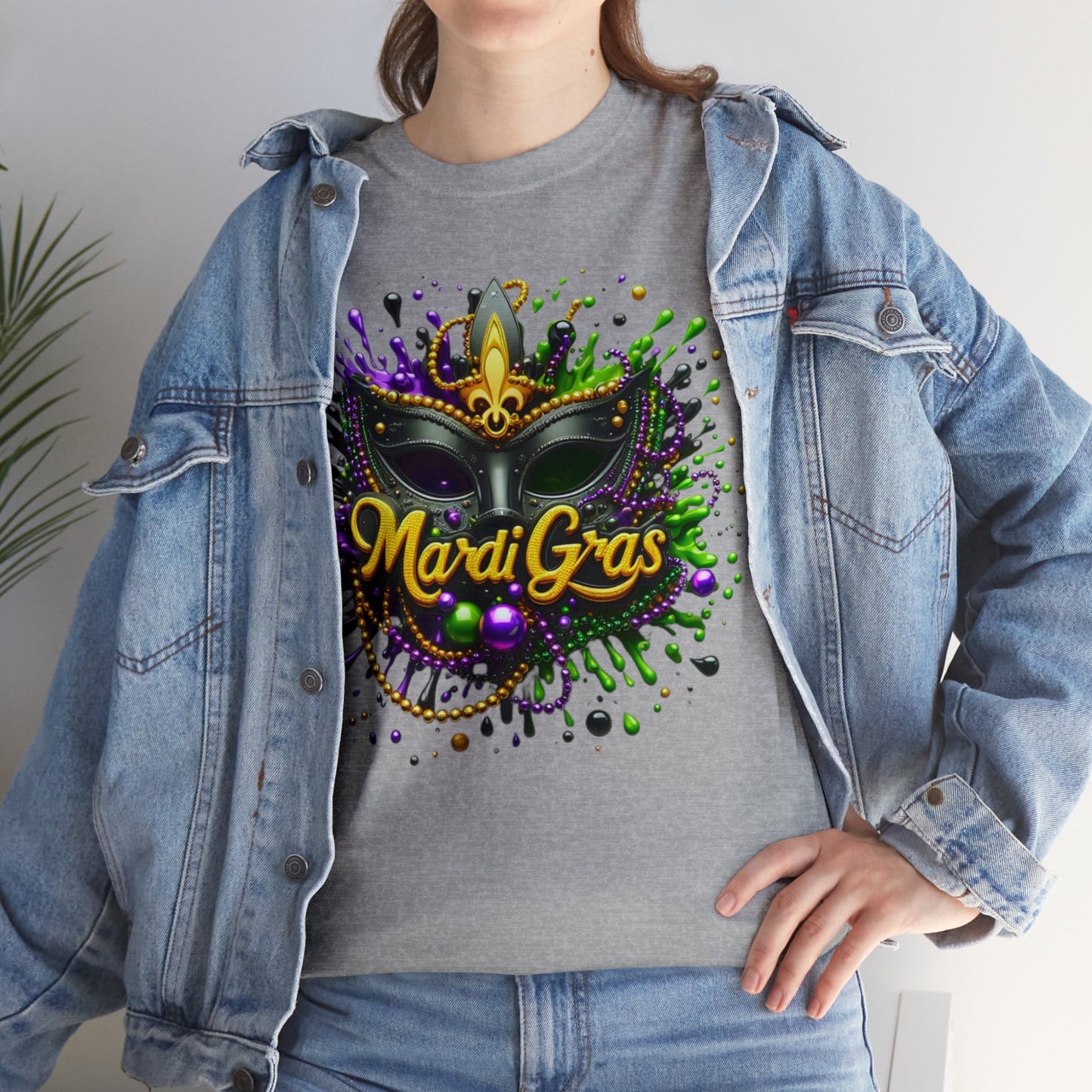 Mardi Gras 1 Unisex Heavy Cotton Tee