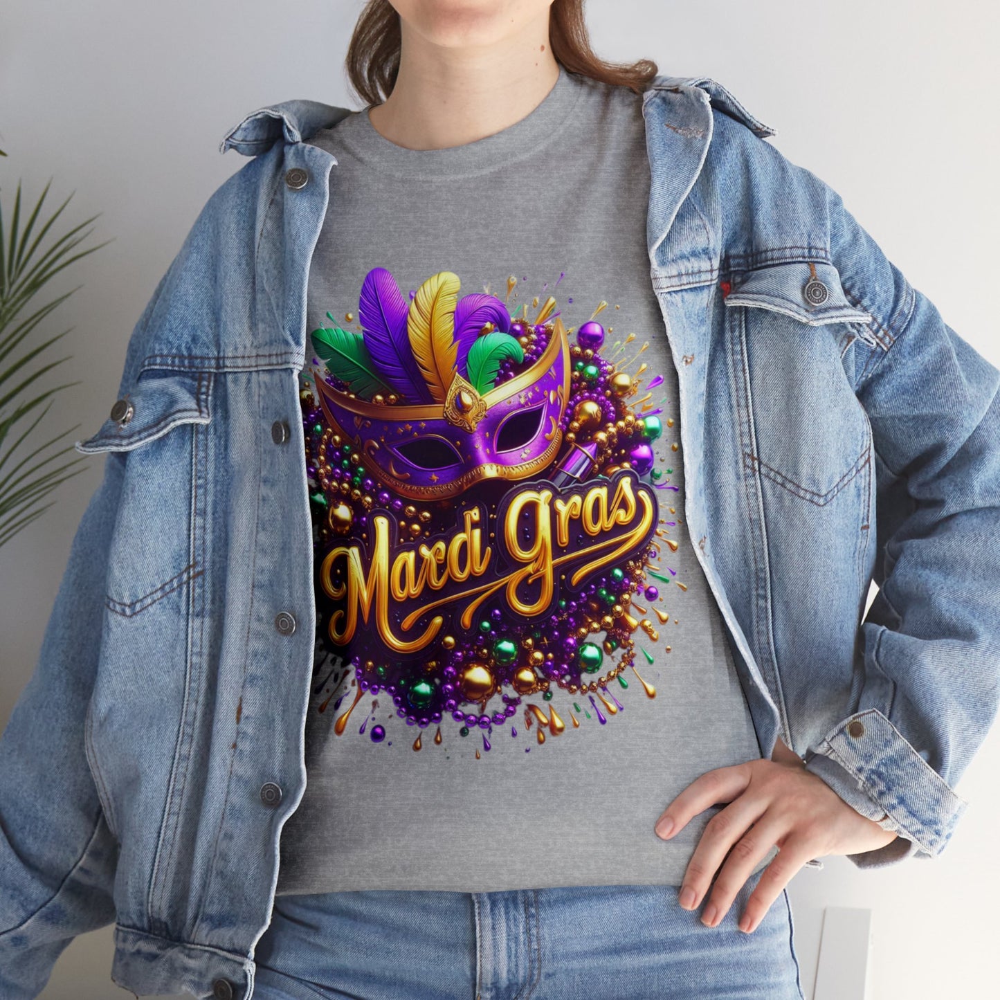 Mardi Gras 4 Unisex Heavy Cotton Tee