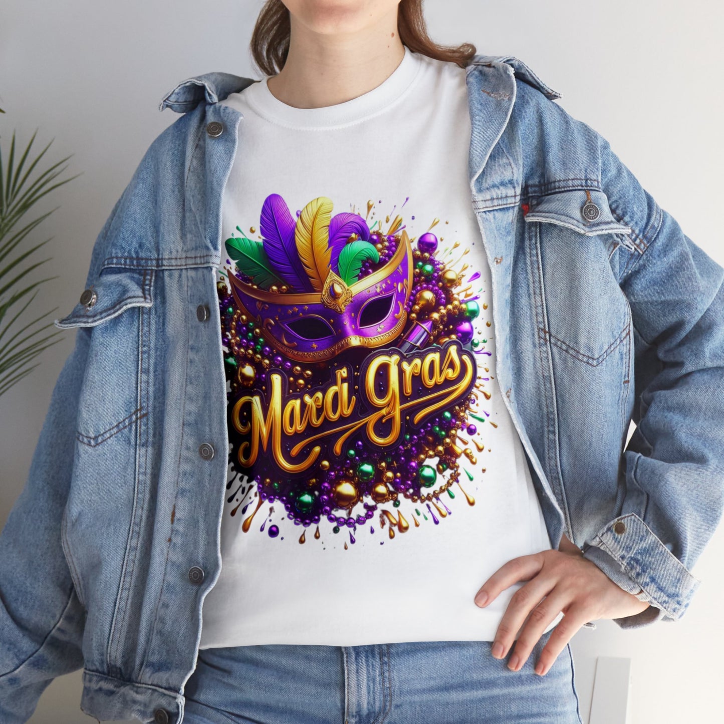 Mardi Gras 4 Unisex Heavy Cotton Tee