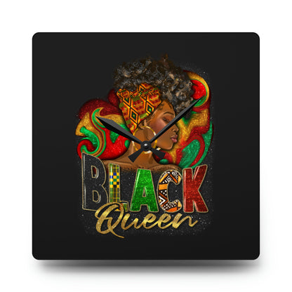 Black Queen Acrylic Wall Clock