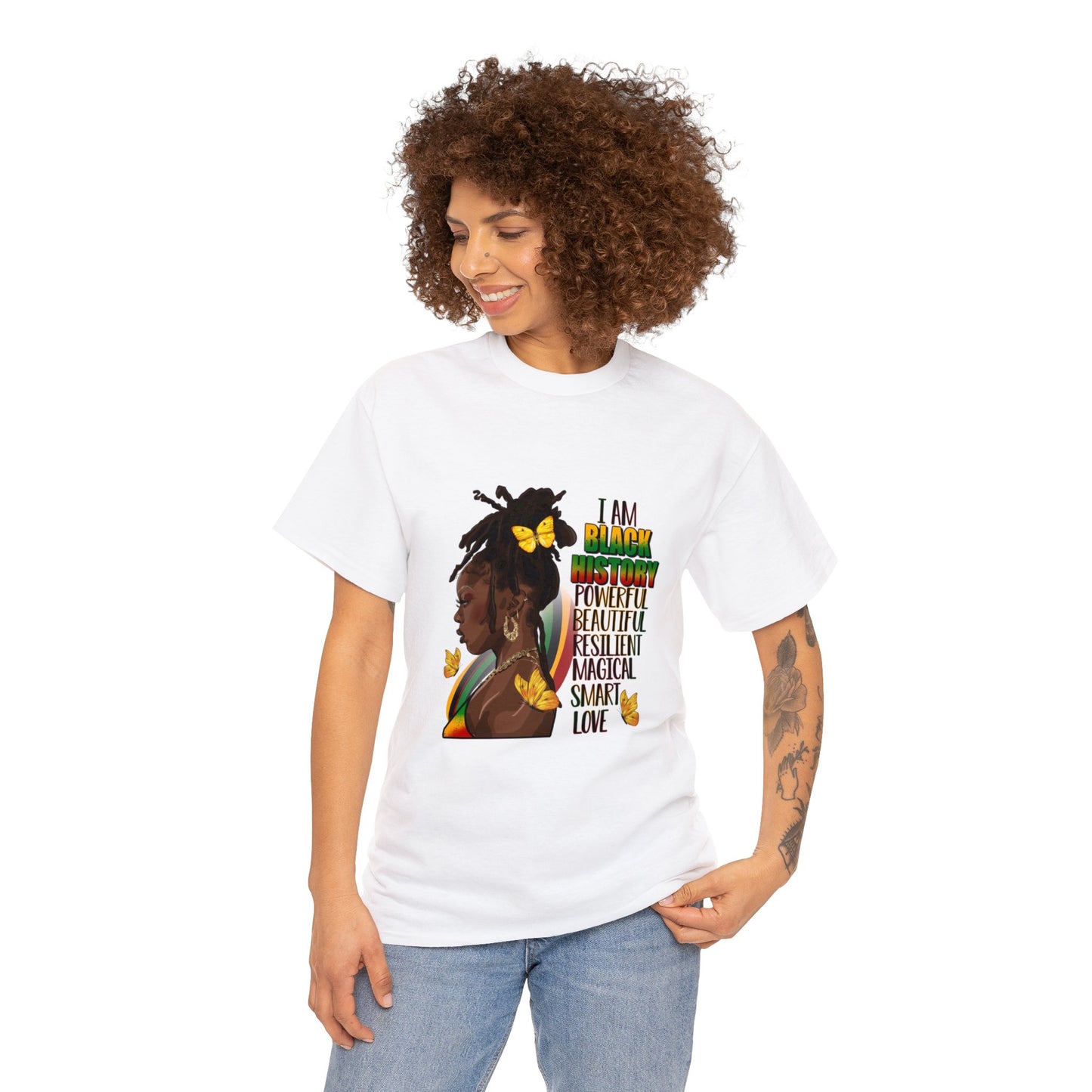 Black History Queen Unisex Heavy Cotton Tee