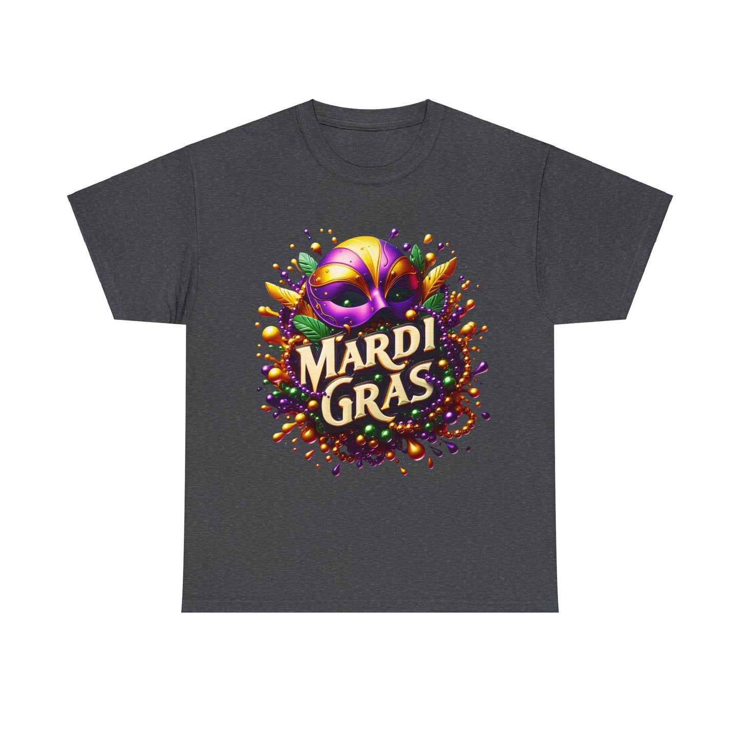 Mardi Gras 3 Unisex Heavy Cotton Tee