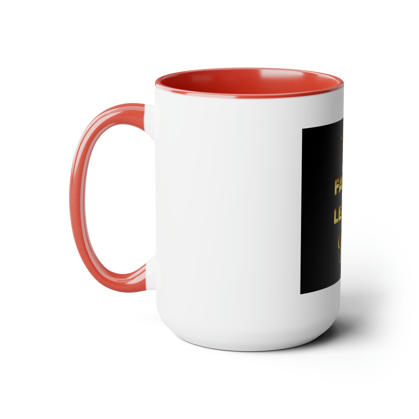 Father Leader King Two-Tone Coffee Mugs, 15oz