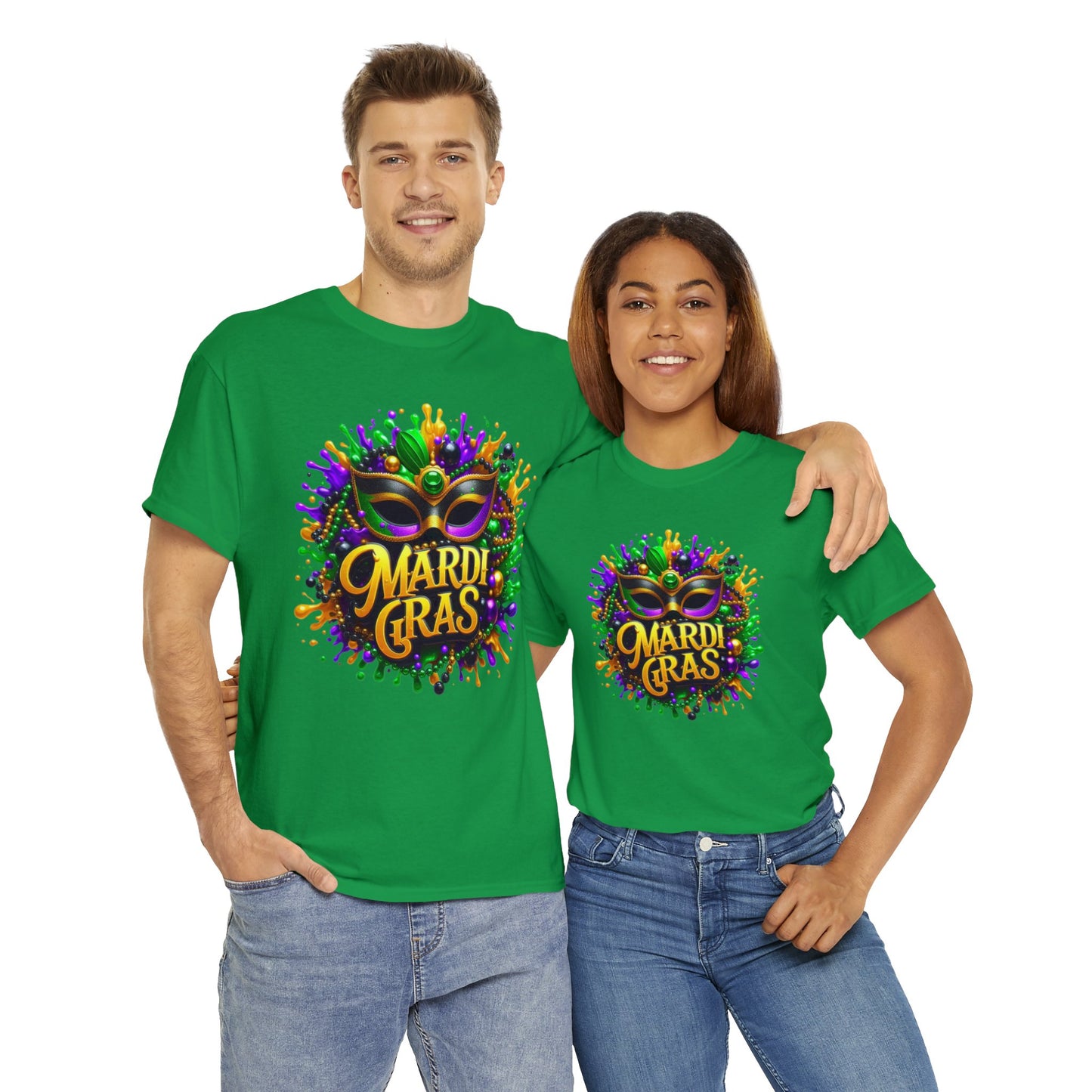 Mardi Gras 2 Unisex Heavy Cotton Tee