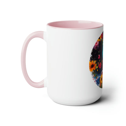 For the Love of Music Two-Tone Coffee Mugs, 15oz