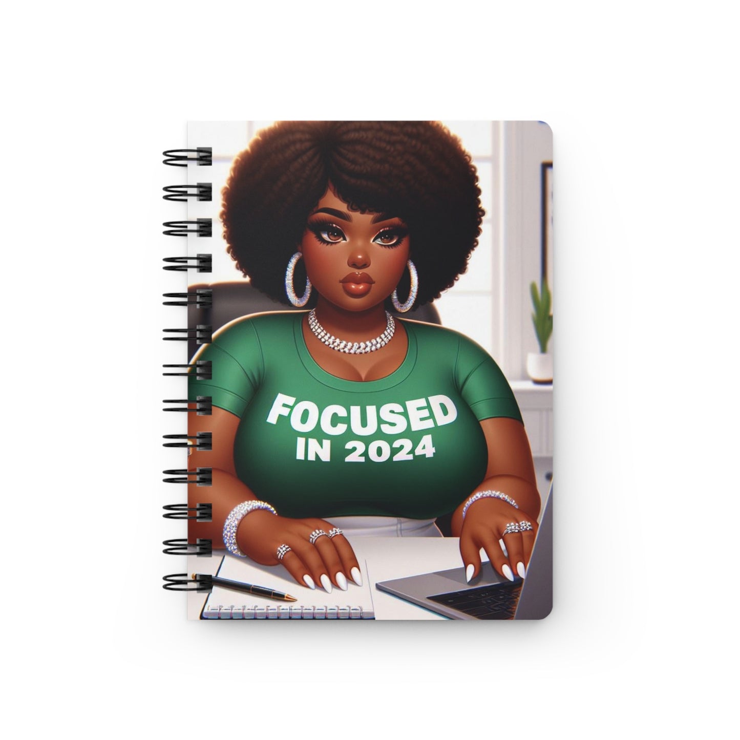 Focused in 2024 Spiral Bound Journal