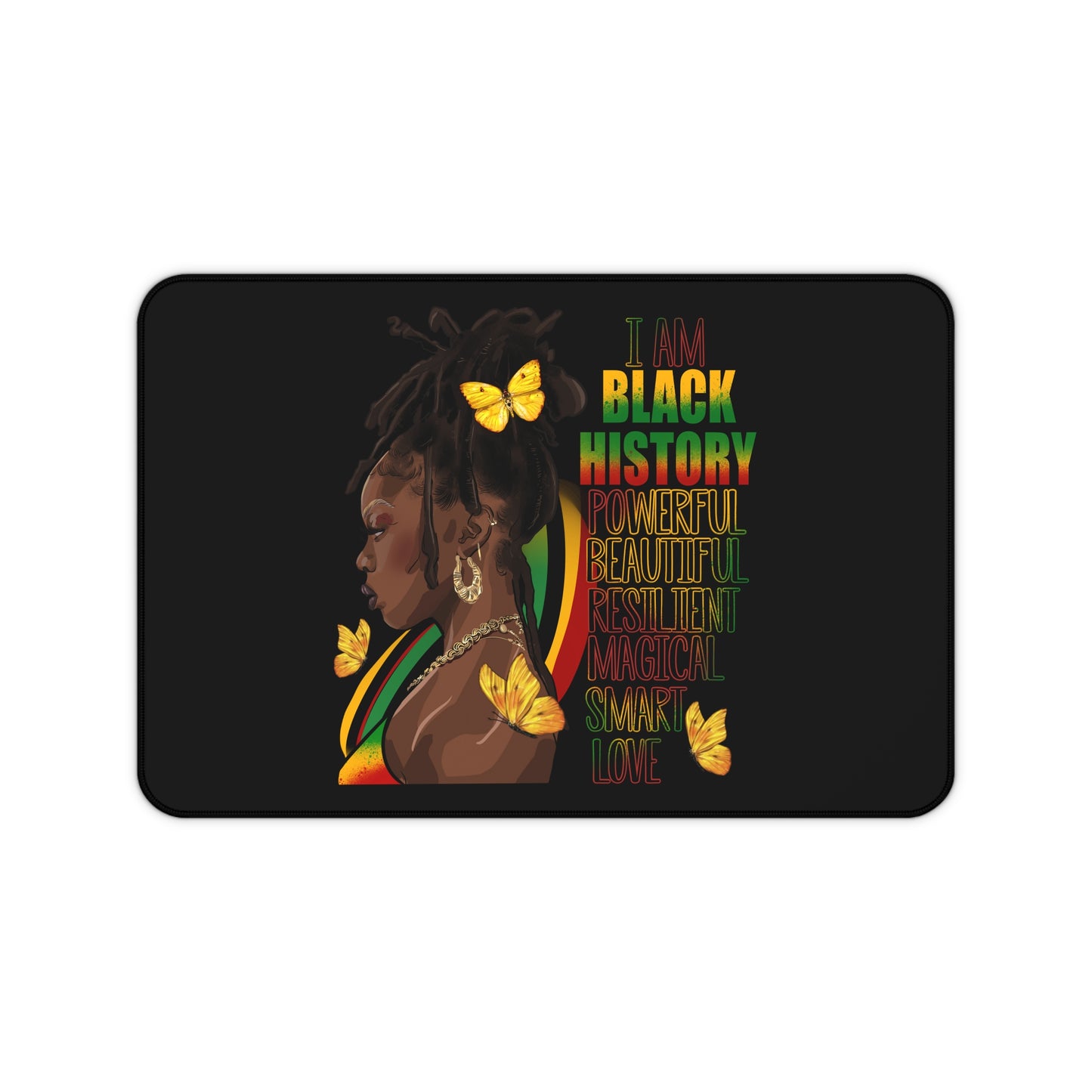 Black History Queen Desk Mat