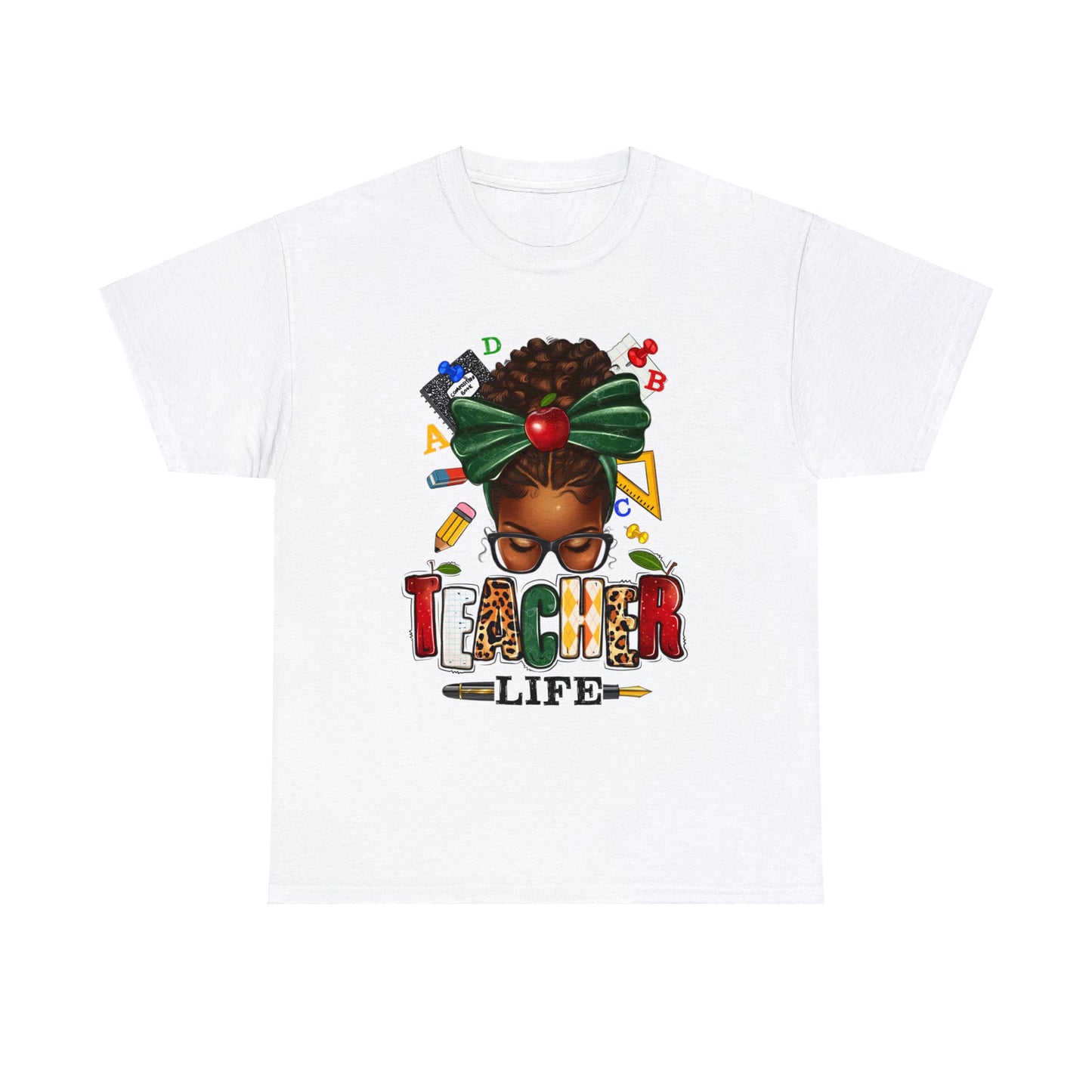 Teacher Life Queen Unisex Heavy Cotton Tee