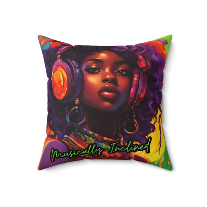 Musically Inclined Spun Polyester Square Pillow