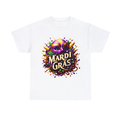 Mardi Gras 3 Unisex Heavy Cotton Tee