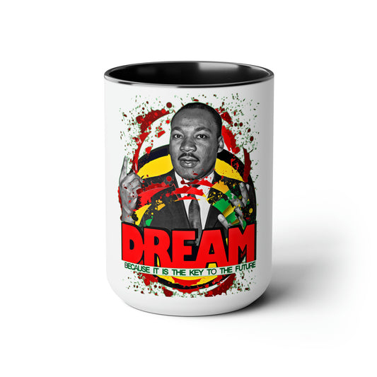 MLK Jr Two-Tone Coffee Mugs, 15oz