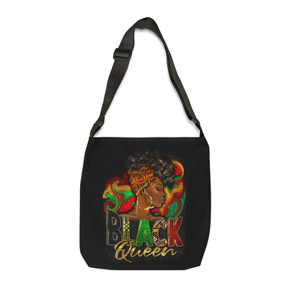 Black Queen Adjustable Tote Bag (AOP)